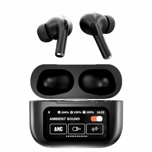 A9 Pro ANC Earbuds Touch Screen Display